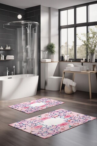 Set covorase de baie, Cartwright, CT-5248, Poliester, Multicolor