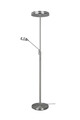 Lampadar Franklin, TRIO, 35.2x181 cm, 35W, 6.5W, 1x SMD, metal, argintiu mat