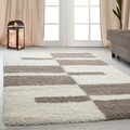 Covor Shaggy Kenya, Decorino, 160x230 cm, polipropilena, bej