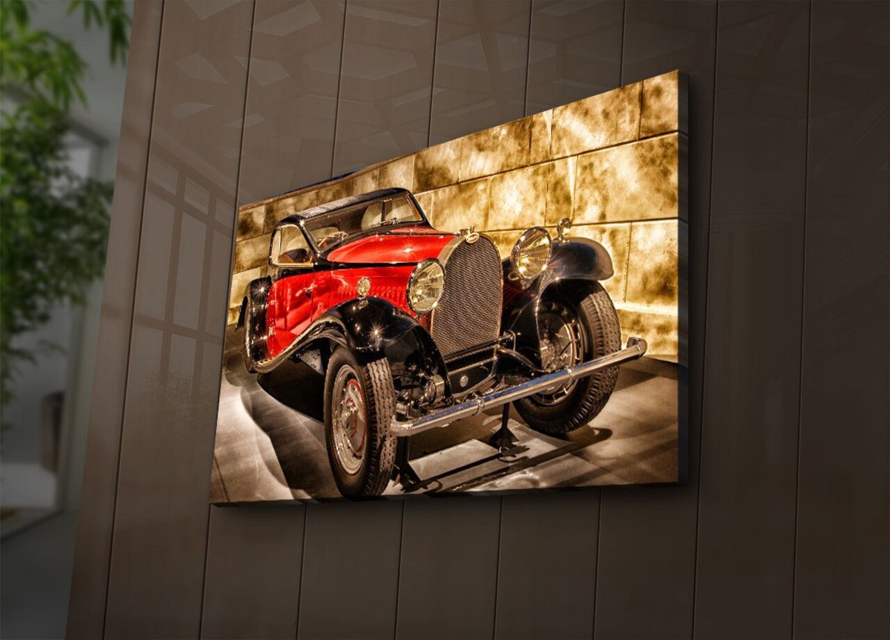Tablou decorativ cu lumina LED, 4570İACT-66, Dimensiune: 45 x 70 cm, Multicolor - view 3