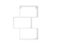 Raft de perete ELTAP, Evertti, 80x20x108 cm, PAL/PVC, alb