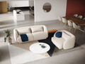 Canapea 2 locuri, Tulum, Cosmopolitan Design, 180x90x70 cm, catifea, bej deschis