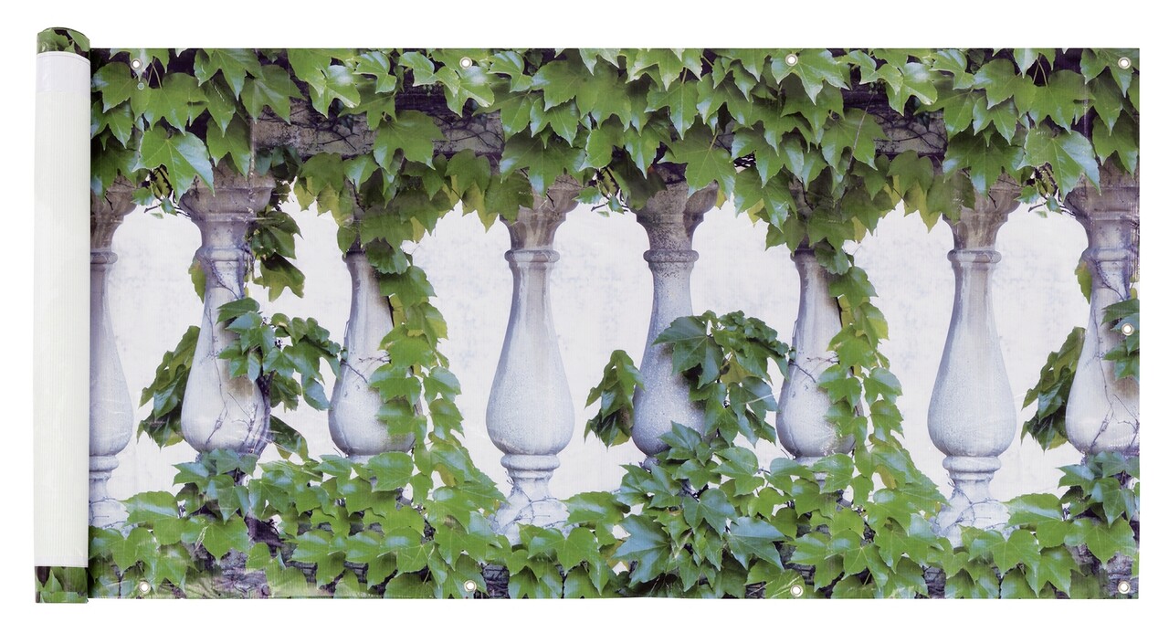 Folie paravan pentru balcon si gradina, Maximex, Balcony Screen, 500x85 cm, plastic, multicolor