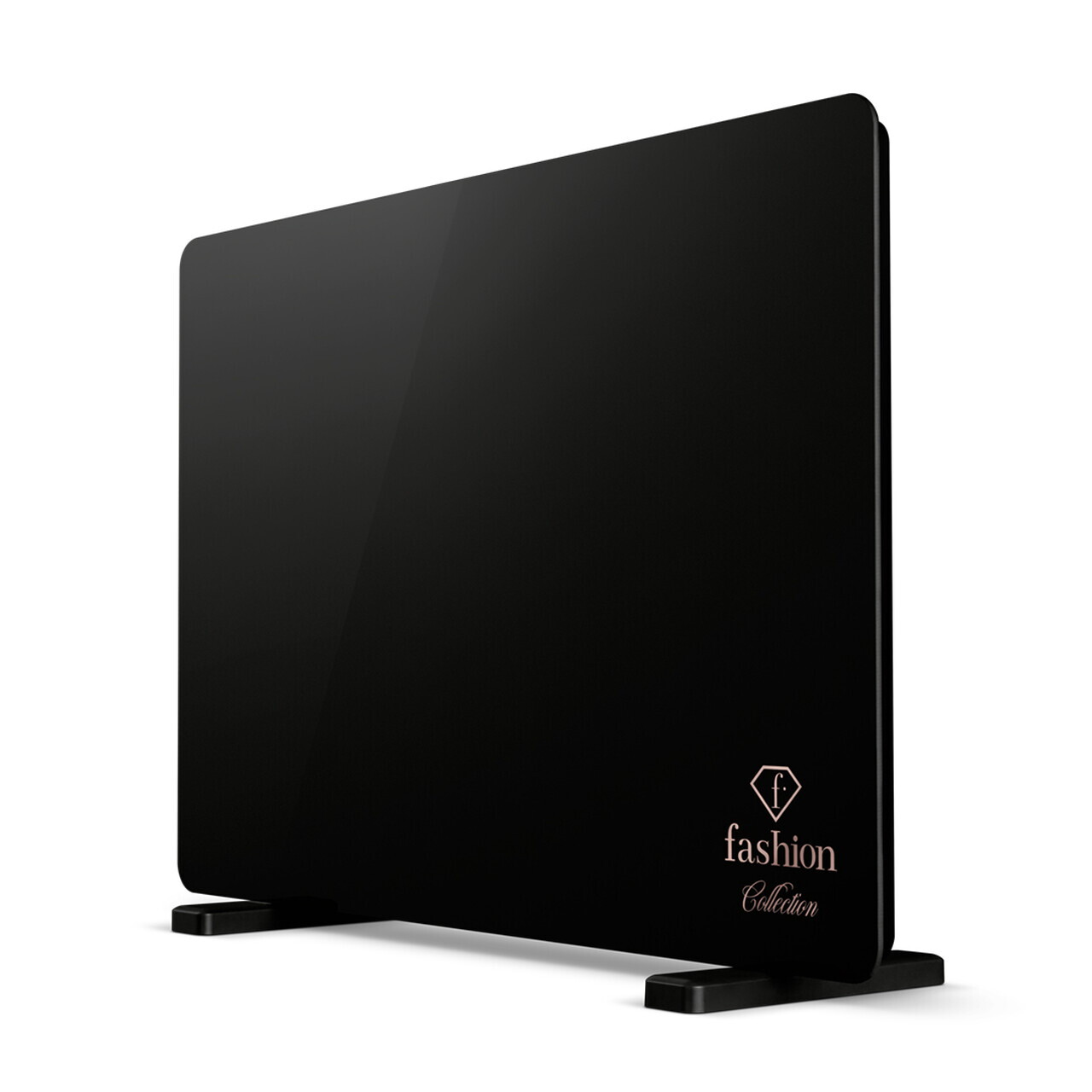 Panou electric de incalzire Fashion TV, Black Rose, 64.5x6.6x43 cm, 1400W, sticla securizata, negru - view 2