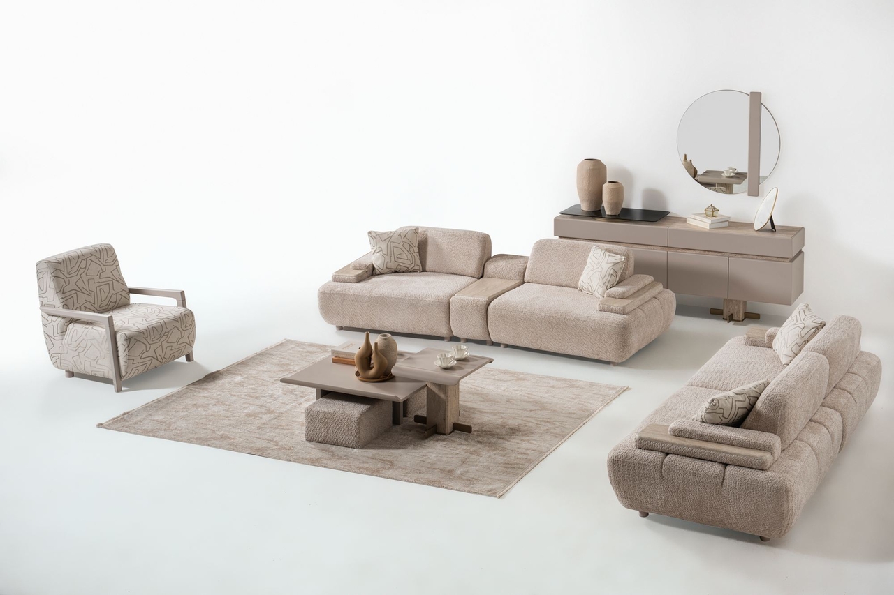 Canapea 3 locuri, Atelier del Sofa, 345DRX1101, Bej - view 5