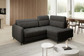 Coltar extensibil dreapta 3 locuri ELTAP, RT-05RAQ, Barea, 208x160x100 cm, lemn/poliester, gri inchis