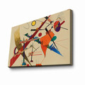 Tablou decorativ, 4570KANDINSKY003, Canvas, Lemn, Multicolor