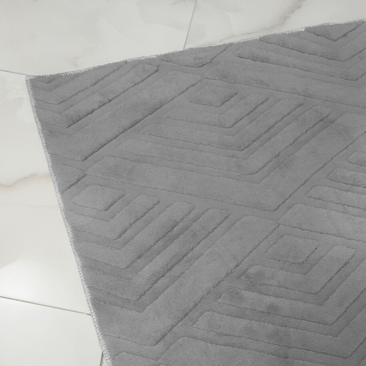 Covor, Dpelus, 200x350 cm, Poliester, Gri — imaginea 7