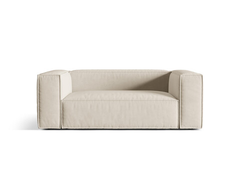 Canapea 2 locuri, Nuria-88, Micadoni Home, 170x110x72 cm, catifea, bej