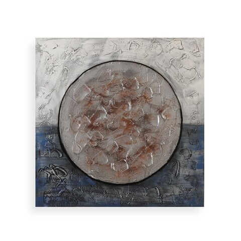Tablou decorativ Dark Circle, Versa, 80 x 80 cm, canvas