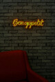 Decoratiune luminoasa LED, Bon Appetit, Benzi flexibile de neon, DC 12 V, Galben