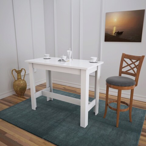 Masa, comforty, barra, 120x93x60 cm, alb