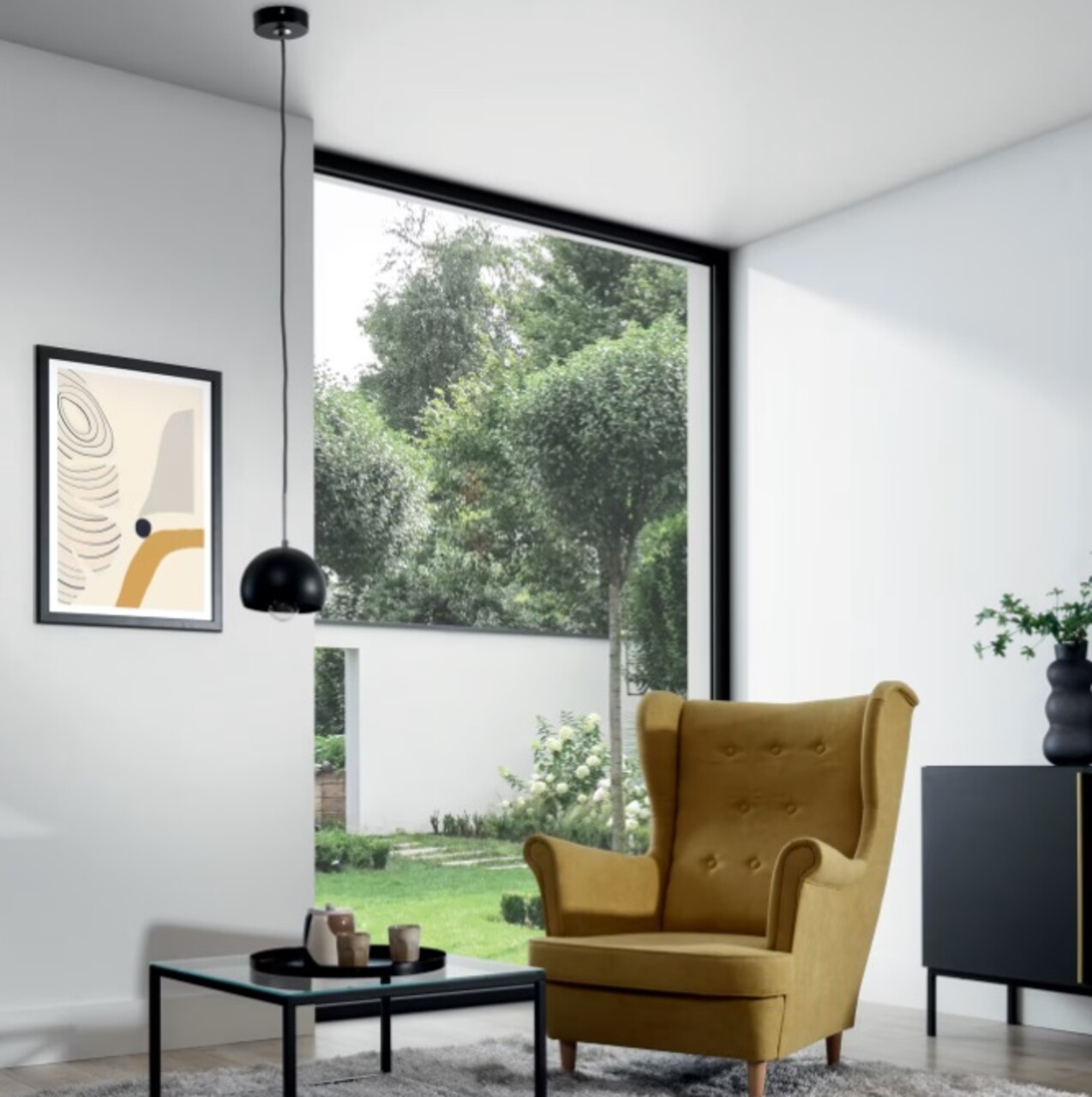 Lustra ELTAP, Canonus, 15x110 cm, 1xE27, 15W, otel, negru - 1 | YEO