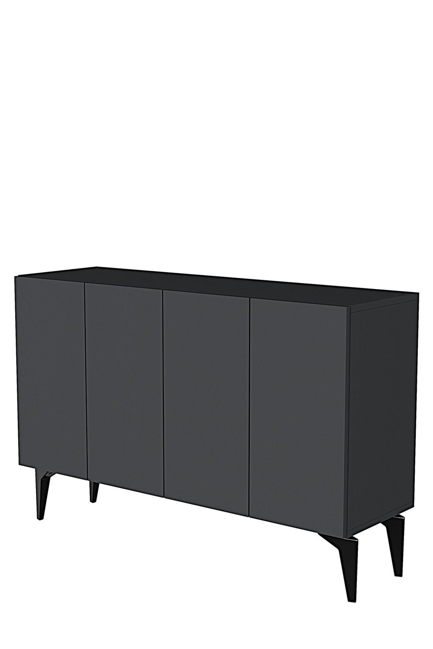 Consola, Hanah Home, Lipa 120, 120x79x32 cm, Antracit - view 6