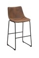 Scaun de bar Metropolitan, Mauro Ferretti, 45 x 54 x 99 cm, fier/piele ecologica