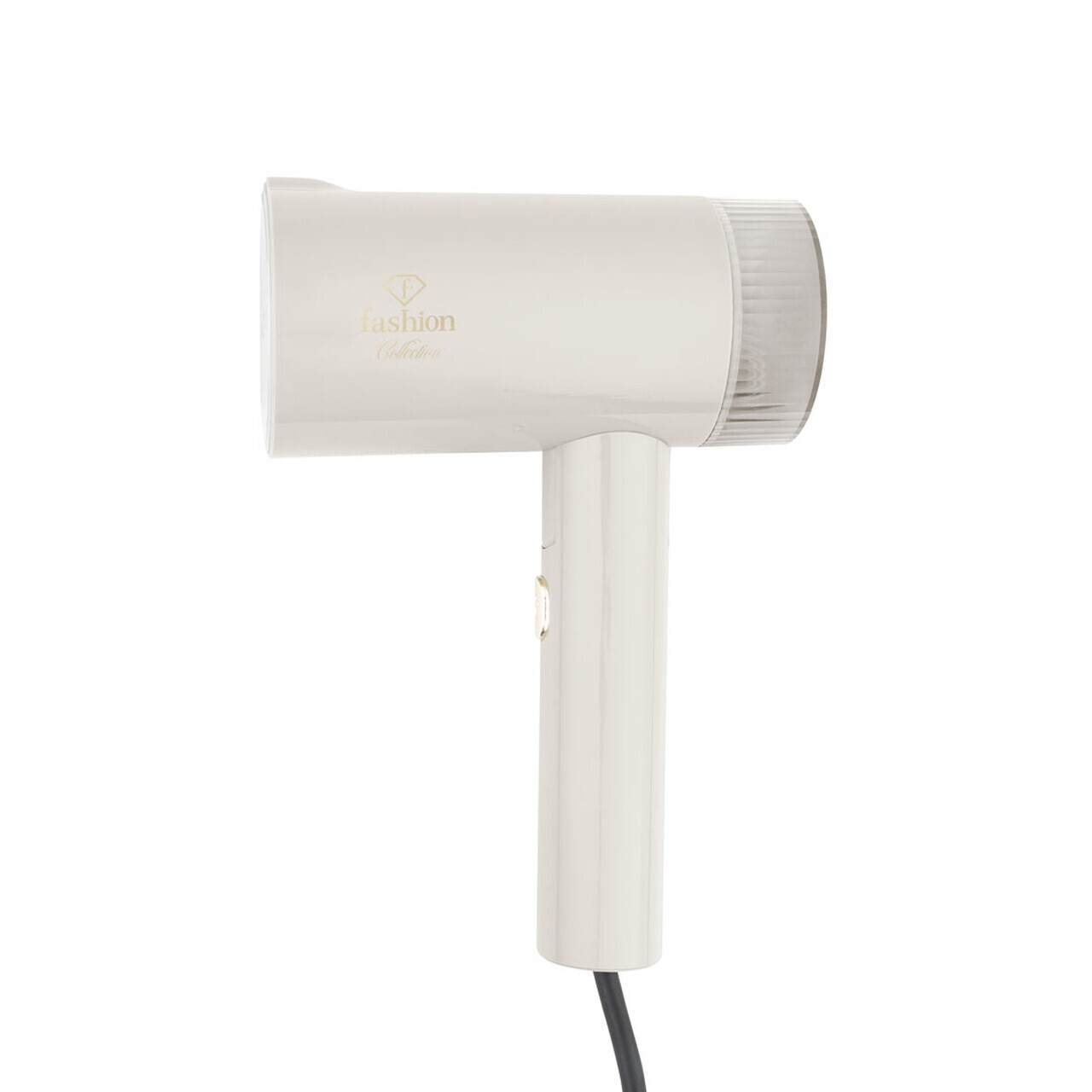 Aparat de calcat cu aburi portabil, pliabil Fashion TV, Matte Cream-Gold, 1000W, 100 ml, invelis ceramic, crem - imagine 2