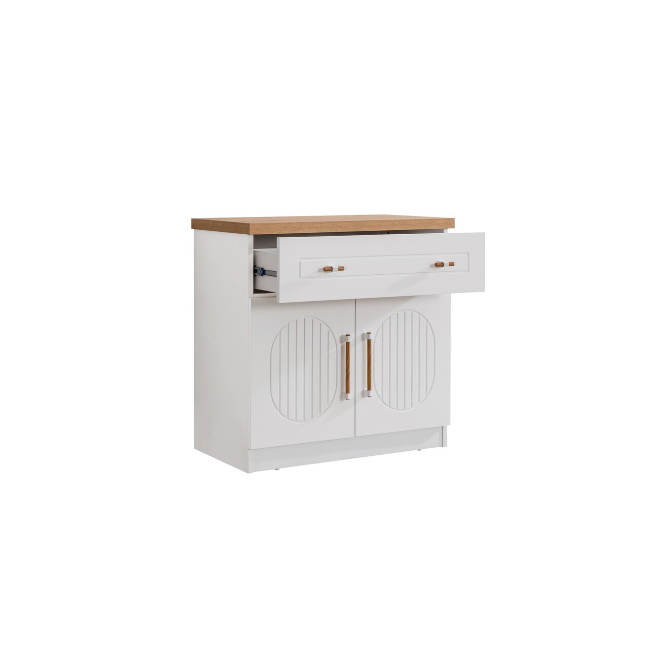 Dulap, Hanah Home, Vita Bohem, 80x80x45 cm, PAL, Alb - view 5