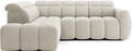 Coltar extensibil stanga 4 locuri ELTAP, LT-18ROY, Falconn, 258x208x107 cm, lemn/poliester, bej deschis