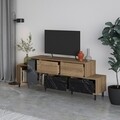 Comoda TV, Decortie, Hermes Hitit, 171.2 x 60 x 35.6 cm, pal melaminat, multicolor