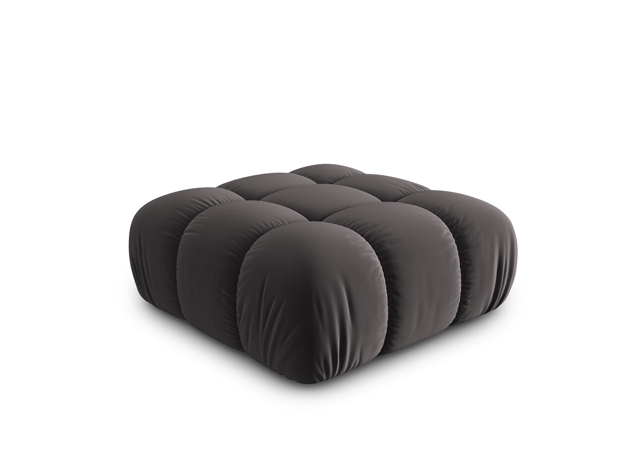 Taburet, Bellis, Micadoni Home, BL, 94x94x43 cm, catifea, gri inchis - view 6