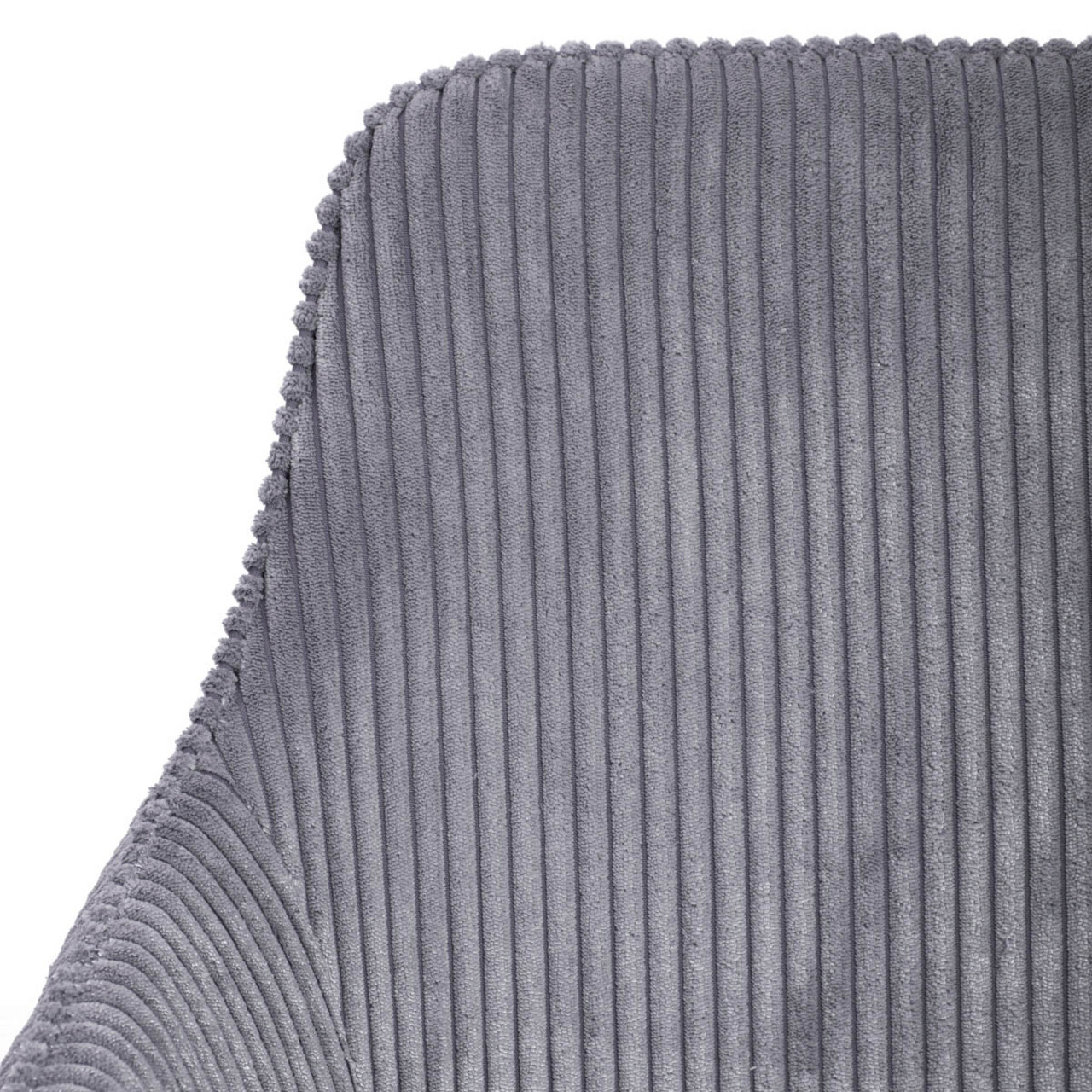Scaun Satori Faso, Homla, 59x57x84 cm, MDF/metal/catifea din poliester, gri