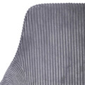 Scaun Satori Faso, Homla, 59x57x84 cm, MDF/metal/catifea din poliester, gri