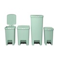 Cos de gunoi cu pedala, Brabantia, StepUp, 10 L, 26.5x20.3x38.1 cm, polipropilena, verde jad