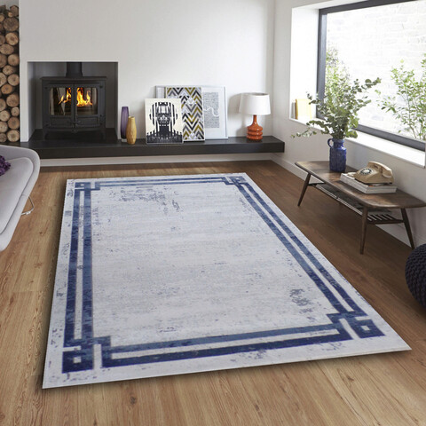 Covor, 9506, 200x290 cm, 30% poliester/70% polipropilena, albastru