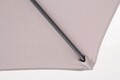 Umbrela pentru gradina/terasa Delfi, Bizzotto, Ø270 cm, stalp Ø38 mm, otel/poliester, gri/grej