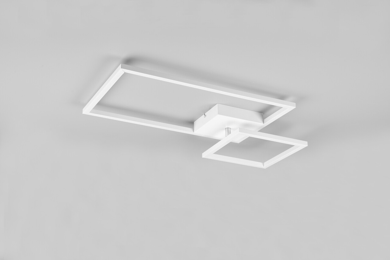 Plafoniera Padella, RL, 63.5x37x7.5 cm, 25W, 1x SMD, metal, alb mat