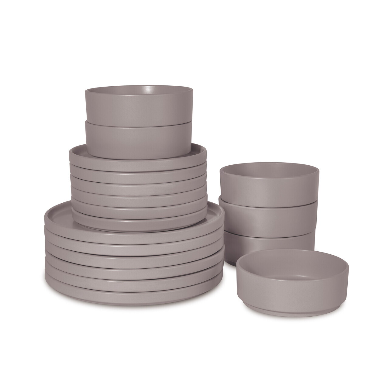 Serviciu de masa 18 piese Berlinger Haus, Taupe, ceramica, taupe mat - imagine 4