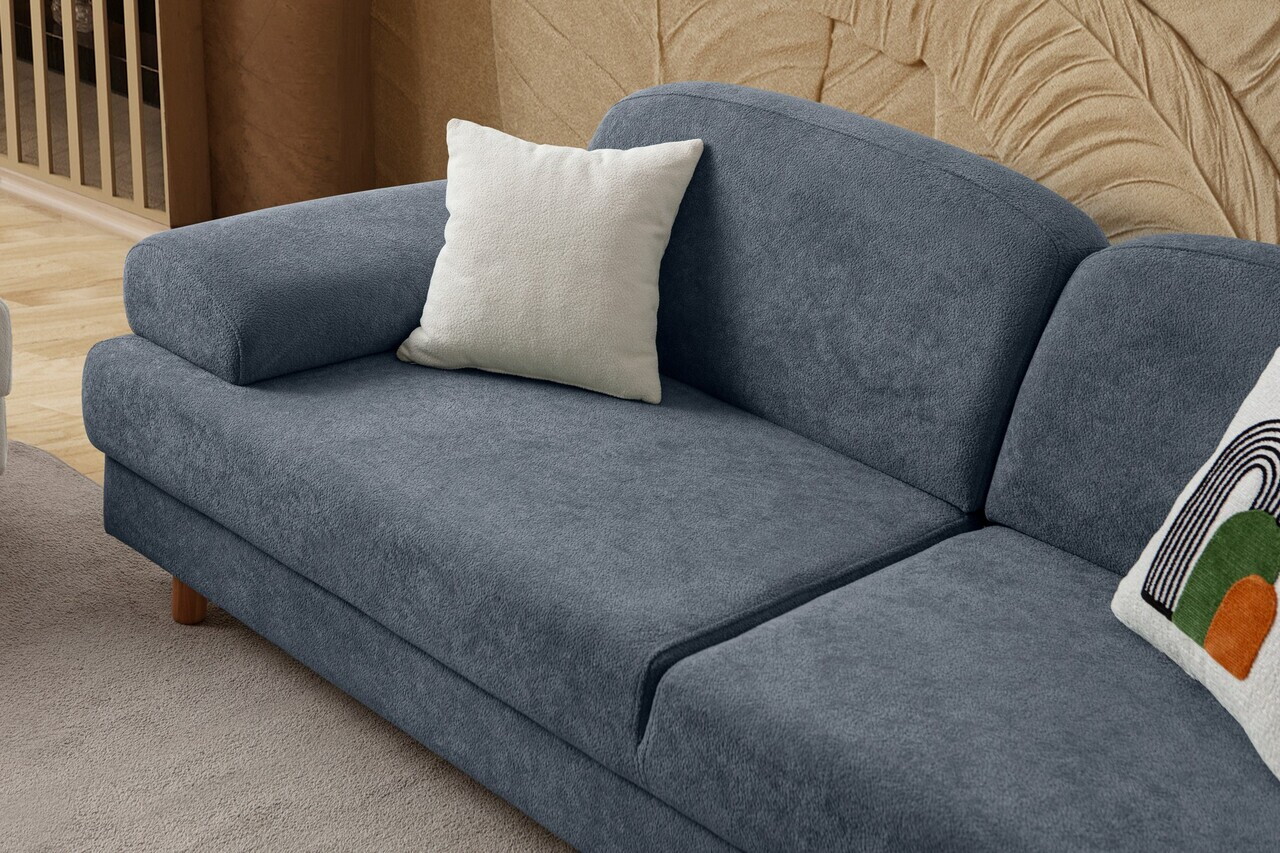 Canapea extensibila 3 locuri, Atelier del Sofa, 752EST1167, Albastru — imaginea 7