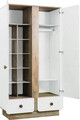 Dulap pentru haine, Çilek, Natura Baby 2 Doors Wardrobe, 103x195x56 cm, Multicolor