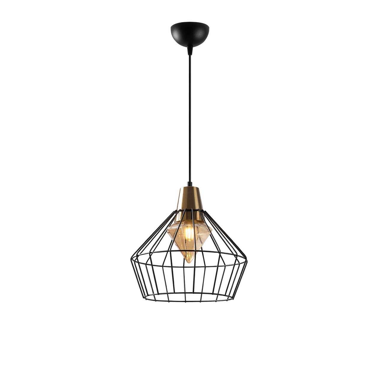 Lustra, Tatum, 584TTM1162, Metal, Negru - 1 | YEO