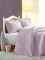 Set cuvertura + fata de perna, 100% Poliester, Cotton Box, Daily, Lila