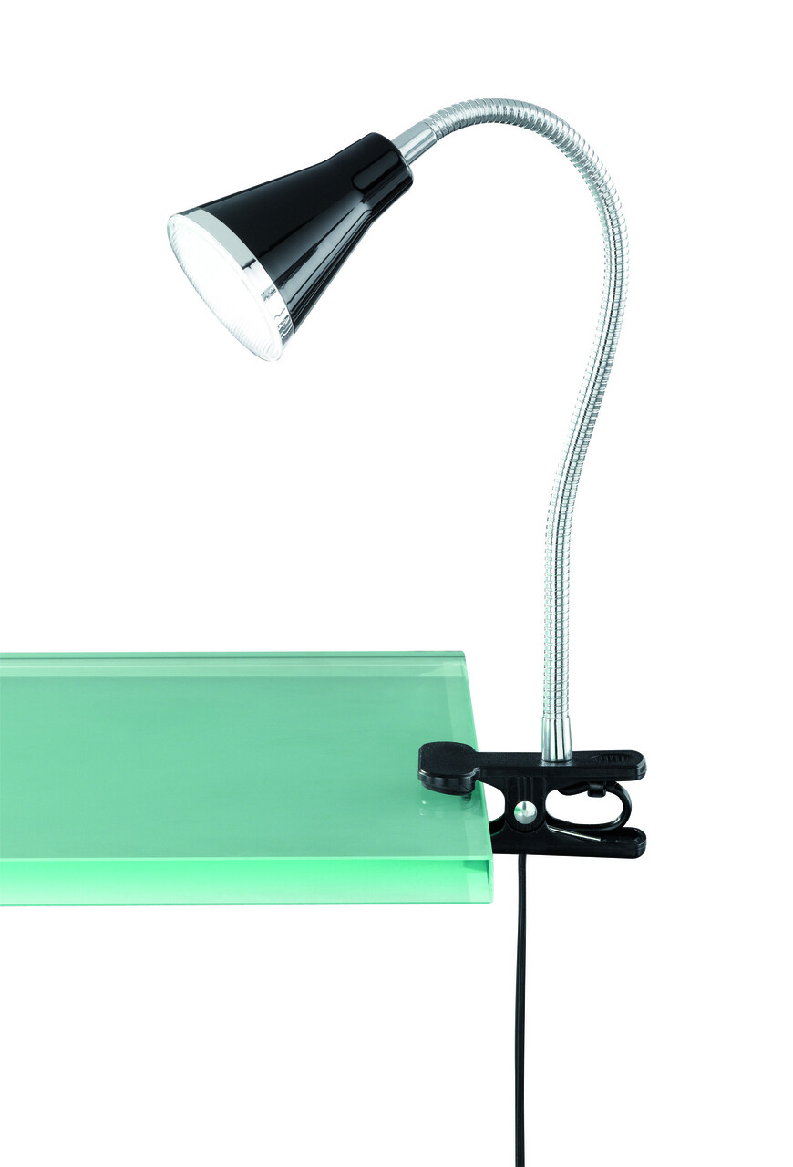 Lampa de masa Arras, RL, 7x32 cm, 4W, 1x SMD LED, plastic, negru