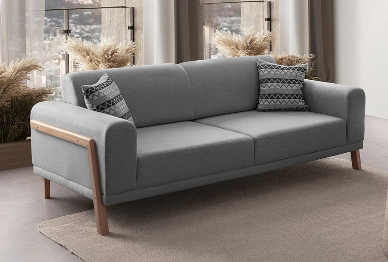 Canapea 3 locuri, Atelier del Sofa, 752EST1117, Lemn de carpen;PAL, Gri - view 2