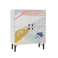 Dulap multifunctional, Vella, Dot, 95 x 111 x 36 cm, pal melaminat, multicolor