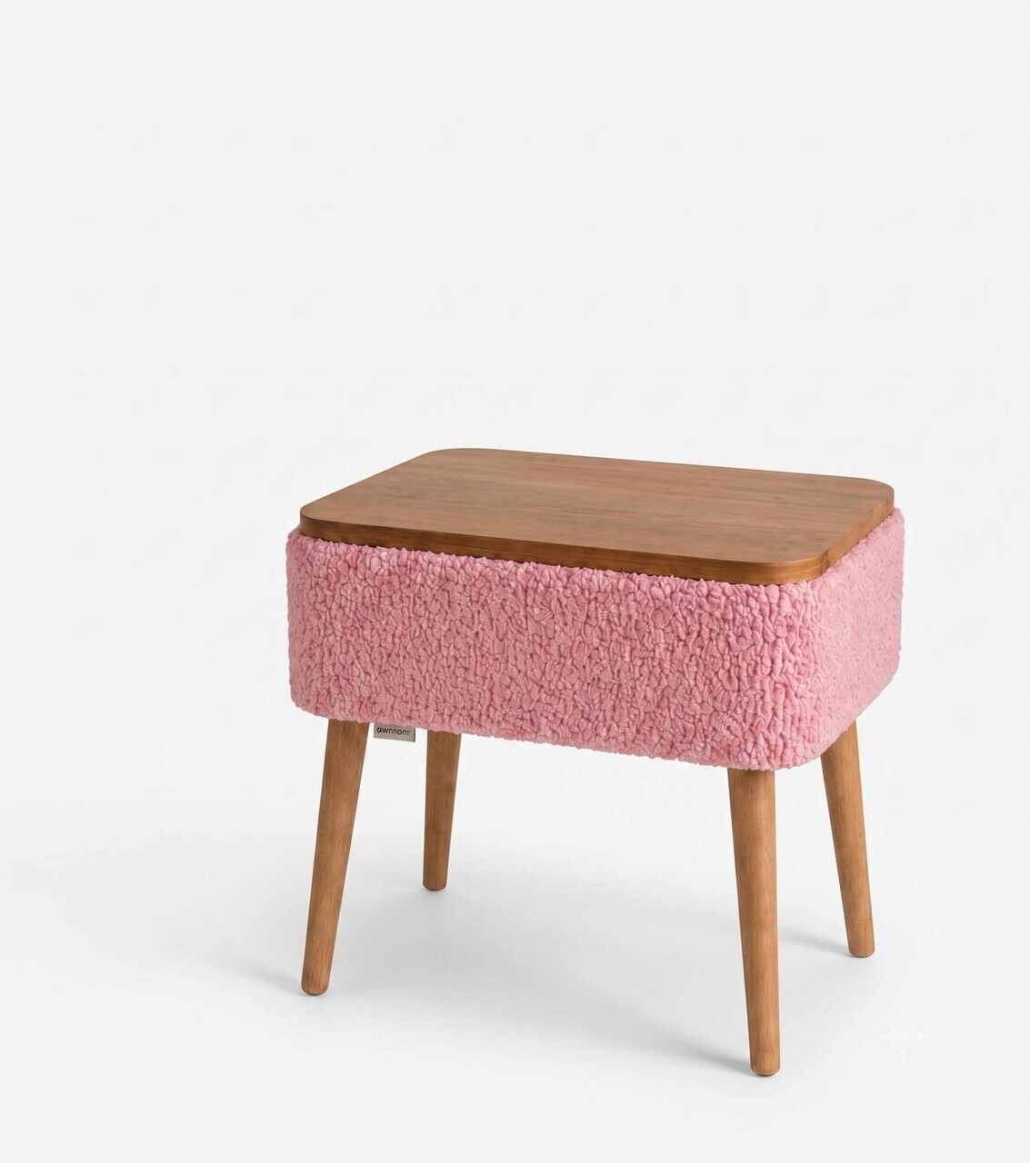 Noptiera, Hanah Home, Nova, 45x55x30 cm, Roz — imaginea 3