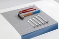 Folie antiderapanta pentru sertar/dulap Design, Wenko, 50x150 cm, plastic, gri