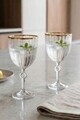 Set de pahare de vin, Hermia, 127RKL1655, Auriu