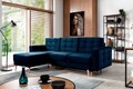 Coltar extensibil reversibil 3 locuri ELTAP, AsgL-61, Asgard, 248x162x93 cm, lemn/poliester, albastru inchis