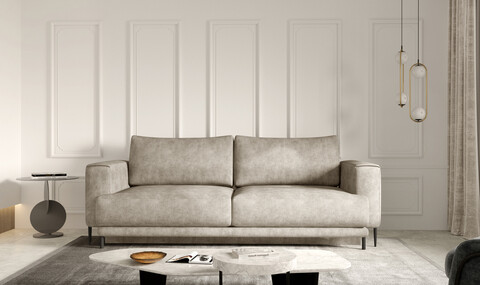 Canapea extensibila 4 locuri ELTAP, SO-DAL-18LE, Dalia, 248x84x95 cm, lemn/poliester, bej