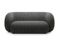 Canapea modulara 2 locuri, Kate, Micadoni, 183x99x76 cm, tesatura structurata, gri inchis melanj