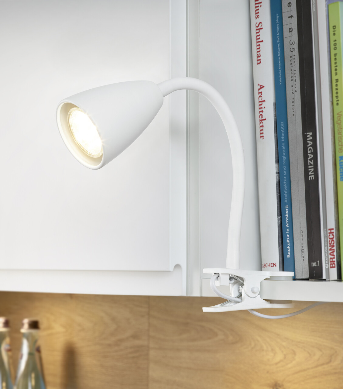 Lampa de masa Wanda, TRIO, 7x20 cm, 10W, 1x GU10, metal, alb mat