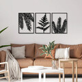 Decoratiune de perete, Yakomoz, Metal, Dimensiune: 118 x 50 cm, Negru