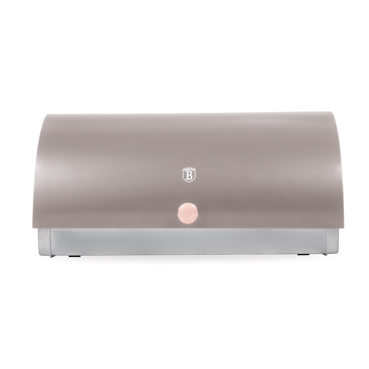Set cutie pentru paine si 3 recipiente Berlinger Haus, Taupe, 38.5x28x18.5 cm, inox, taupe - imagine 2