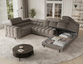 Coltar extensibil dreapta 3 locuri ELTAP, RT-20ROY, Fectory, 346x205x93 cm, lemn/poliester, maro
