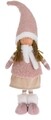 Decoratiune Girl Standing, 16x10x56 cm, plus, roz