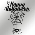 Decoratiune de perete, Halloween 3, Metal, Dimensiune: 60 x 73 cm, Negru